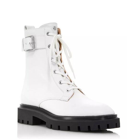 Stuart Weitzman Ultra Lug Sole Buckle Combat Boots, New, Size 36/5.5 - Picture 9 of 9